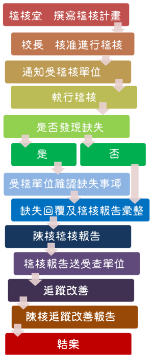 稽核作業程序圖片
